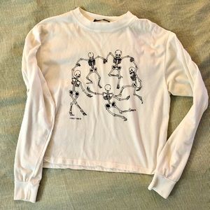 Brandy Melville skeleton long sleeve